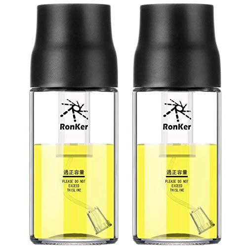 2X Kitchen Olive Oil Sprayer Dispenser For BBQ/Cooking/Vinegar Glass Bottle